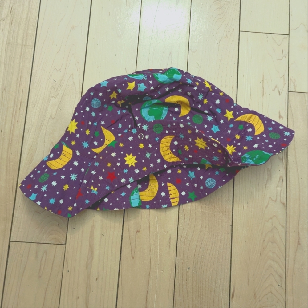 Colorful people mother Earth organic cotton sun hat